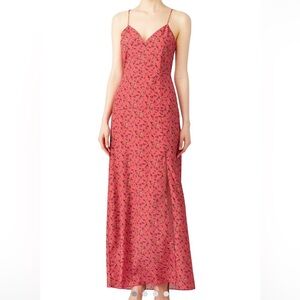Slate & Willow Rose Vine Pink Floral Maxi Dress